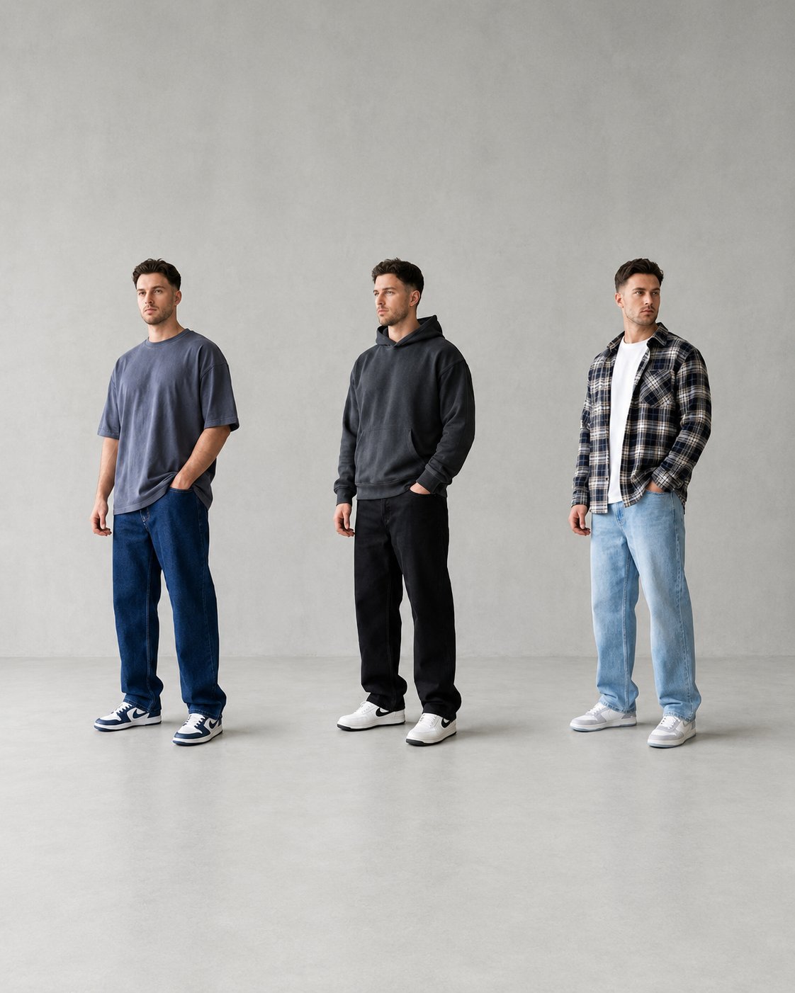 Pack of 2 - ITALIAN Pants™ Premium Baggy Jeans