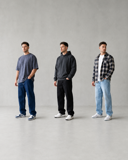 Pack of 2 - ITALIAN Pants™ Premium Baggy Jeans